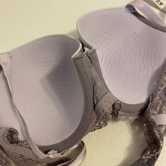 Victoria’s Secret Bra 38C Dream Angels Lined Demi Buste Double PurpleLace Blinks - Picture 5 of 6